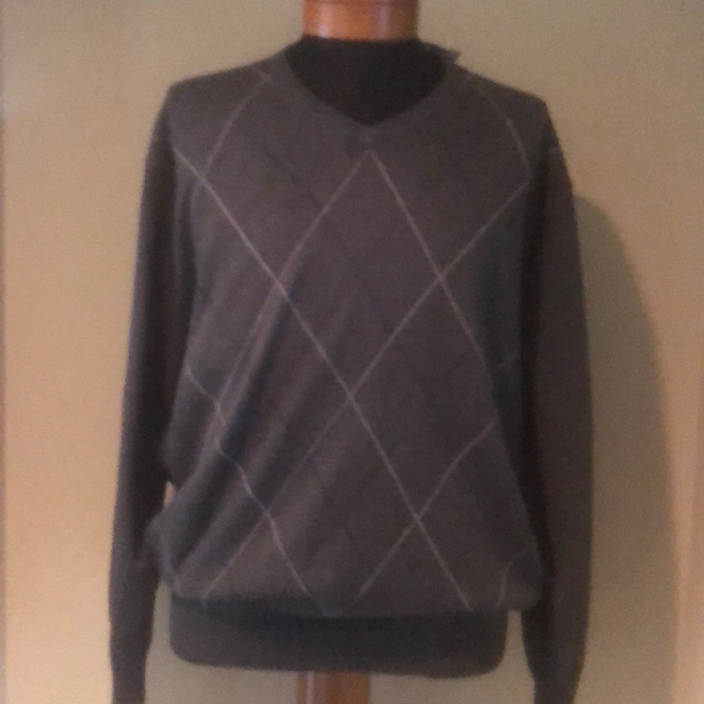 Argyle Cotton Sweater
